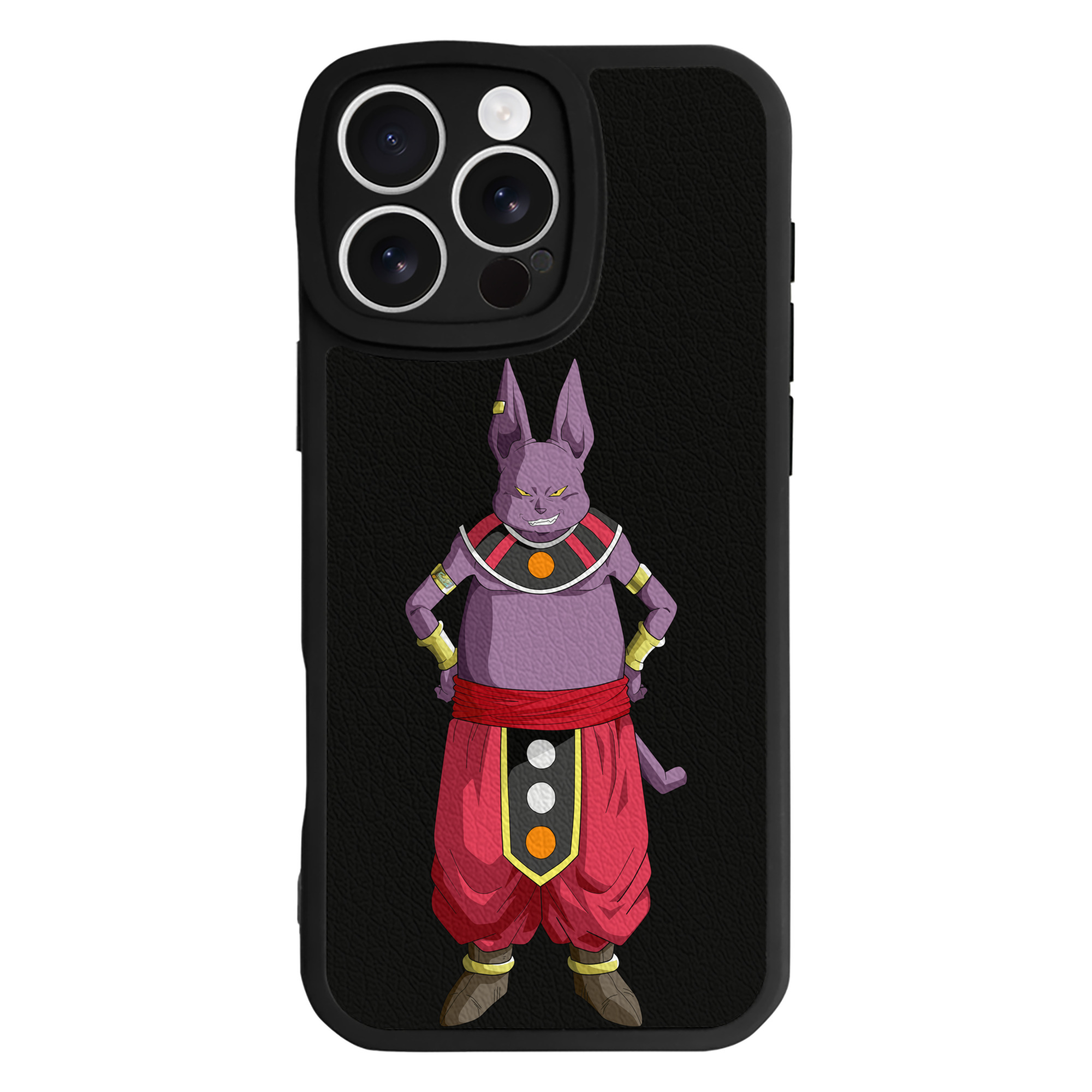 （画像用） ドラゴンボール シャンパ DRAGON BALL Champa 【iPhone 16シリーズ対応】シリコンスマホケース（レザー調） 材質：シリコン